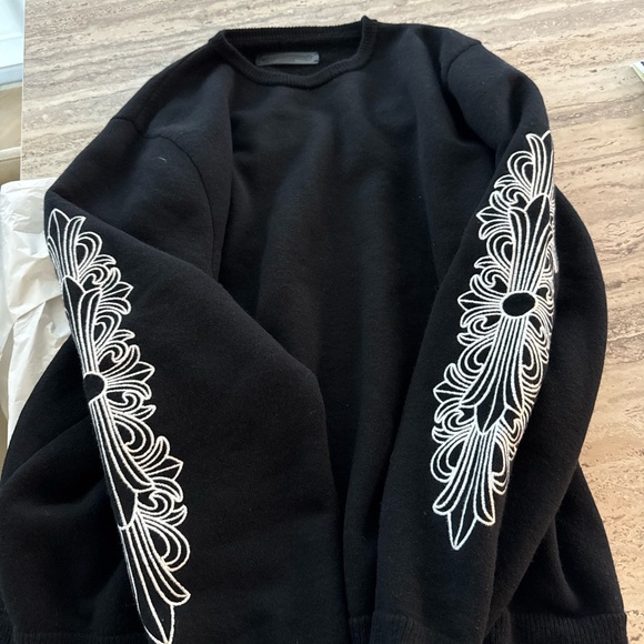 Chrome Hearts Black Sweater with White Embroidery - Picture 3 of 5